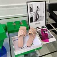 S-shoe B.O.T.T.E.G.A V.E.N.E.T.A Spring Summer Design Slipper Fashion Lingge Sandal Shoes Large Size Line-styled Outdoor Beach Holiday Slides Flat Heel Open Toe Flip Flop Slippers