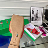 S-shoe B.O.T.T.E.G.A V.E.N.E.T.A Spring Summer Design Slipper Fashion Lingge Sandal Shoes Large Size Line-styled Outdoor Beach Holiday Slides Flat Heel Open Toe Flip Flop Slippers