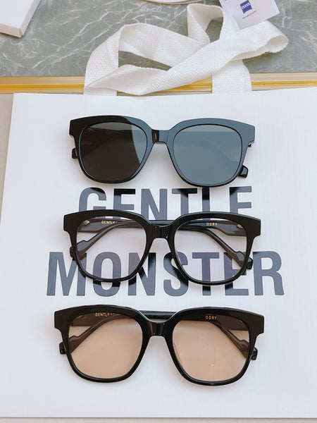 S-sunglasses 2021 Gentle New Sunglasses For Dory With White Round Case Korea Style Women Sunglasses Fashion Big Glasses Retro Vintage Sunglasses Cat's Eye Multicolor