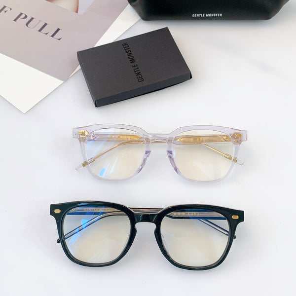 S-sunglasses 2021 Monster Square Anti Radiation Glasses For Kubo With White Round Case Replaceable for Lens Eyewear Eyeglass Glasses Non Graded Lens Eyewear for Women and Men