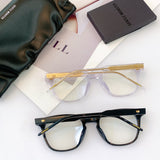 S-sunglasses 2021 Monster Square Anti Radiation Glasses For Kubo With White Round Case Replaceable for Lens Eyewear Eyeglass Glasses Non Graded Lens Eyewear for Women and Men