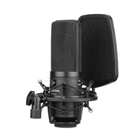 E-Electronic BOYA BY-M1000 Condenser Microphone Large Diaphragm 3 Polar Patterns for Singer Songwriter Podcaster Voiceover Artist Studio Mic