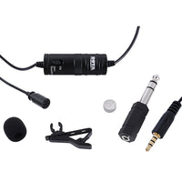 E-Electronic BOYA BY-M1 3.5mm Audio Video Record Lavalier Lapel Clip Microphone for iPhone Android Mac Vlog Mic for DSLR Camcorder Recorder