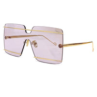 Brand Sunglasses Rimless Sun Glasses High Quality Summer Driving Women  Design Glasses Female Eyewear Oculos De Sol