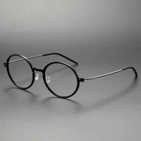 Fashion Denmark Titanium No Screw Korea Glasses 6523 Frames Optical Ultra-light Business Round Prescription Diopter Eyeglasses