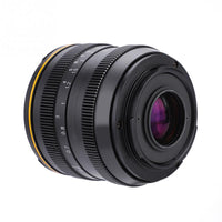 E-Electronic Kamlan lens 50mm F1.1 APS-C Large Aperture Manual Focus Lens Standard Fixed Focus APS-C Frame Mirrorless Lens Cameras lentille Camera Lens For Canon EOS-M NEX Fuji X M4/3 Cameras