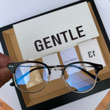 S-sunglasses 2021 Gentle Anti Radiation Glasses For Alio With White Round Case Retro Round Glasses Frame Anti Blue Light Eyeglasses Round Oversized Antiradition Replaceable Lens in Full Metal Frame Computer Eyewear for Women and Men