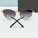 Cat Eye Female Original Brand Sunglasses Tom For Acetate Fashion Women's Sunglasses FT1005 Famous Brand Luxury Designer