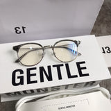 S-sunglasses 2021 Gentle Anti Radiation Glasses For Alio With White Round Case Retro Round Glasses Frame Anti Blue Light Eyeglasses Round Oversized Antiradition Replaceable Lens in Full Metal Frame Computer Eyewear for Women and Men