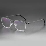 Woman's Eyeglass Denmark Linde 7426 Titanium No Screw Korea Glasses Frames Optical Ultra-light Business Titanium Eyeglass Frames