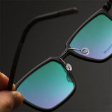 Square Glasses Frame For Men 1844 Denmark Titanium No Screw Korea Glasses Frames Optical Ultra-light Business Frame Glasses