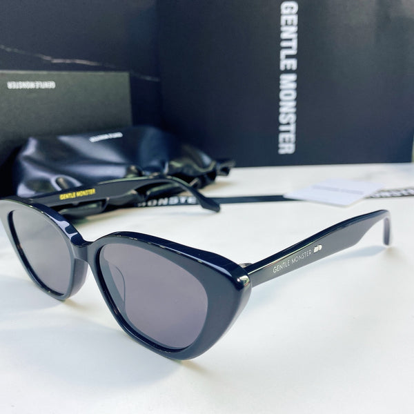 S-sunglasses 2022 New Classic Black Acetate Glasses Shades A Slim Cat-Eye Crafted For Crella Travel Small Frame Sun Glasses Black Zeiss Lenses With 99.9% Uv Protection Retro Vintage Punk Women Sunglasses For Lady