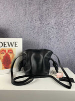 H-bag Loewe Women's Hammock Flamenco Knot Mini Bag Varsity Small Bag Leather Shoulder Bag Handbag