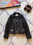 D-clothing Dior Riders Clothes Black/Red Leather Jacket Locomotive Suit