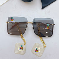 S-sunglasses gucci Mens Polarized Sunglasses Half-rim Sports Sun Glasses For GG3328 Half-Rimmed Sunglasses Matching Pendant For Women Retro Sun glasses Semi-Rimless Square Eyewear