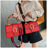 L-package small:20-16-7cm big:25-18-9mm Leather Handbags Set for Women Fashion Purse Shouler Totes Bags