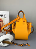 H-bag Loewe Hammock Drawstring Mini Bag Pastel Women's Hammock Small Bag Leather Shoulder Bag Handbag