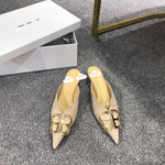 S-shoe Balenciaga Womens High Heel Pumps Pointed Ankle Buckle Stilettos Dress Shoes