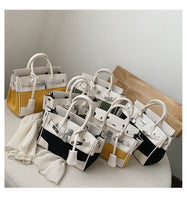 L-package big:26-20-14cm small:21-15-11cm Designer Handbag Top Handle Padlock Women's Leather Bag