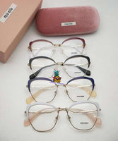 S-sunglasses MIU MIU Cateye Metal Women Eyeglasses Protection & Designer Style for 54P