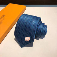 A-accessories Louis Vuitton Men's Cotton Solid Stripe Skinny Tie Slim Necktie For Wedding Party