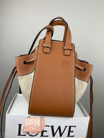 H-bag Loewe Hammock Drawstring Mini Bag Pastel Women's Hammock Small Bag Leather Shoulder Bag Handbag