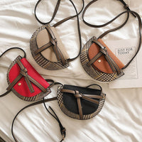 L-package 18-13-5cm Women Crossbody Satchel Bag Small Saddle Purse and Tote Shoulder Handbags