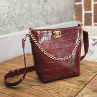 L-package 18-22-9cm Women's Leather Designer Handbags Tote Purses Shoulder Bucket Bags