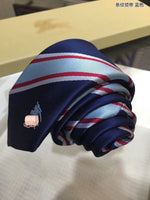 A-accessories Burberry Handmade Striped Ties For Men Woven Slim Mens Ties Stripes Tie Thin Necktie