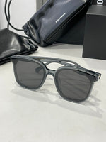 S-sunglasses Ready Stock Men Sunglasses UV400 Korean Sun Glasses For Jackie Black Square Acetate Flatba Frame With 99.9% UV Protected Black Zeiss Lenses Shades For Men Fashion Men's Eyewear Male