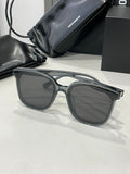 S-sunglasses Ready Stock Men Sunglasses UV400 Korean Sun Glasses For Jackie Black Square Acetate Flatba Frame With 99.9% UV Protected Black Zeiss Lenses Shades For Men Fashion Men's Eyewear Male