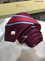 A-accessories Burberry Handmade Striped Ties For Men Woven Slim Mens Ties Stripes Tie Thin Necktie
