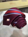 A-accessories Burberry Handmade Striped Ties For Men Woven Slim Mens Ties Stripes Tie Thin Necktie