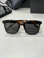 S-sunglasses Ready Stock Men Sunglasses UV400 Korean Sun Glasses For Jackie Black Square Acetate Flatba Frame With 99.9% UV Protected Black Zeiss Lenses Shades For Men Fashion Men's Eyewear Male