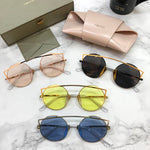S-sunglasses F.I.X.X.A.T.I.V.E Vintage Polarized Sunglasses Retro Round Mirrored Glasses CIEL 54-19-145