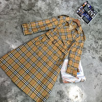 D-clothing Burberry Women's Double Breasted Trench Coat Chelsea Tailoring Overcoat  Trench Coat