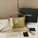 M-Handbag 20-15cm Women Fashion Sequins PU Leather Chain Straps Handbag Crossbody Bag Coin Bag Phone Bag Shoulder Bag