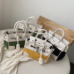 L-package big:26-20-14cm small:21-15-11cm Designer Handbag Top Handle Padlock Women's Leather Bag