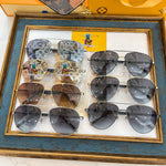 S-sunglasses Louis Vuitton Fashion Brand Sunglasses Men Light Metal Oval Sunglasses For Z0738 UV400 Polarized Glasses For Driving Fishing Retro Sunglasses Vintage Deisgner Oval Metal Sun glasses Women Men Retro Black Glasses Shades