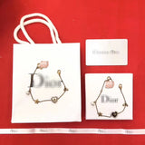 J-jewelry Dior Women’s Link Charm Bracelet Clover Star Heart Pendant Charms Bracelet Bangles for Girls