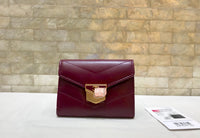 A-accessories NO.81223 11-9cm Women's Short Leather Card Holder Purse Zipper Buckle Elegant Clutch Wallet