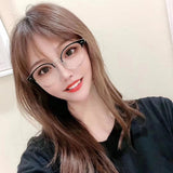 S-sunglasses 2021 Gentle Anti Radiation Glasses For Alio With White Round Case Retro Round Glasses Frame Anti Blue Light Eyeglasses Round Oversized Antiradition Replaceable Lens in Full Metal Frame Computer Eyewear for Women and Men