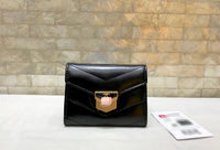 A-accessories NO.81223 11-9cm Women's Short Leather Card Holder Purse Zipper Buckle Elegant Clutch Wallet