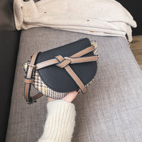 L-package 18-13-5cm Women Crossbody Satchel Bag Small Saddle Purse and Tote Shoulder Handbags