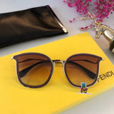 S-sunglasses Fendi Aviator Large Metal Unisex Sunglasses Designer Polarized 100% UV Protection For 0387