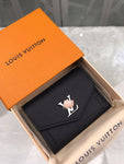 A-accessories NO.M62948 8.5-12.0-1.5cm Louis Vuitton Women's Short Purse Leather Medium Wallet Bifold Card Coin Holder Small Purses Buckle Zipper