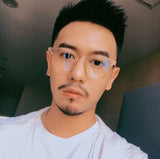 S-sunglasses 2021 Gentle Anti Radiation Glasses For Alio With White Round Case Retro Round Glasses Frame Anti Blue Light Eyeglasses Round Oversized Antiradition Replaceable Lens in Full Metal Frame Computer Eyewear for Women and Men