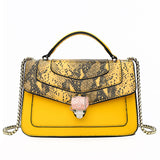 L-package 22-14-8cm Handbags for Women,Women's Shoulder Bags PU Leather Stripe Handbags Top-Handle Purse For Ladies