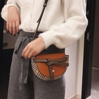 L-package 18-13-5cm Women Crossbody Satchel Bag Small Saddle Purse and Tote Shoulder Handbags
