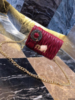 M-Handbag MIU MIU Womens Fashion Handbags Tote Bag Cross Body Shoulder Bag Top Handle Satchel Purse 20-13cm